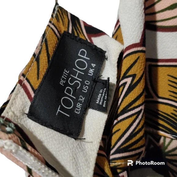 TOPSHOP PETITE floral sleeveless shift dress - Picture 4 of 4